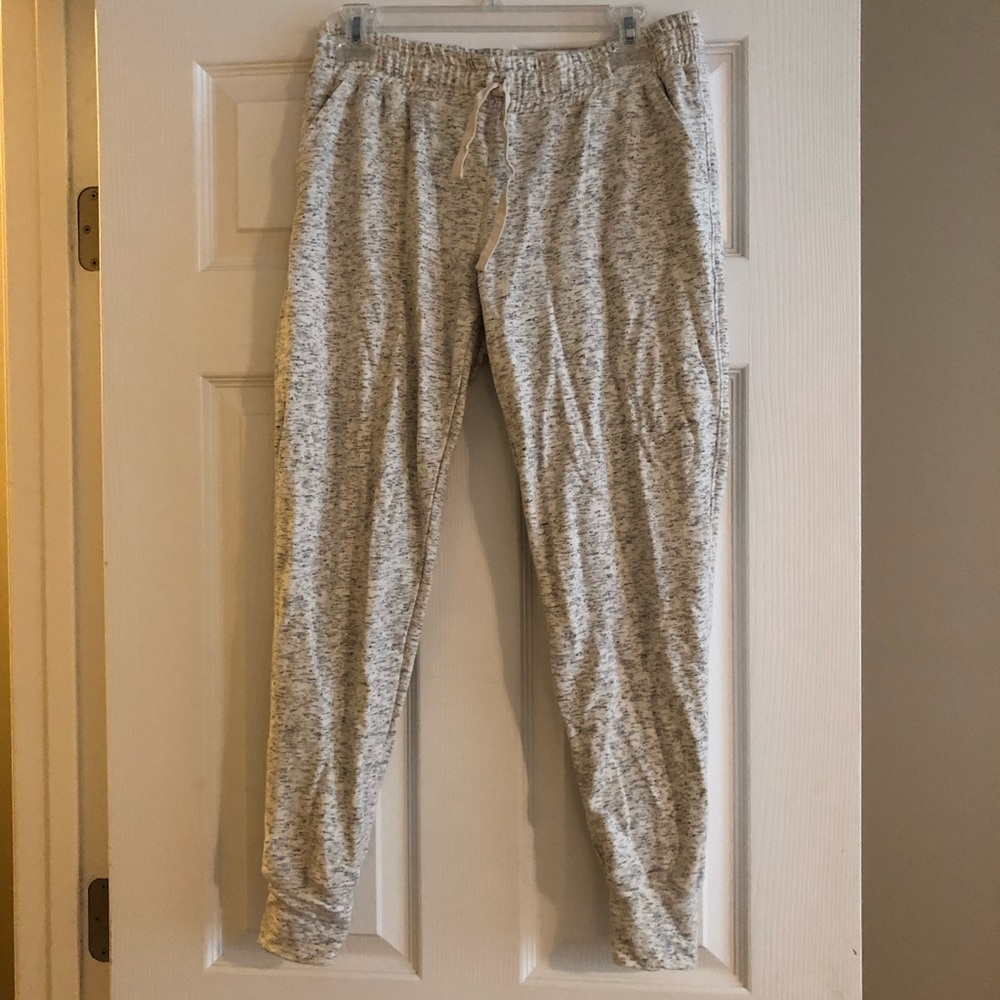 Albion white and black joggers.